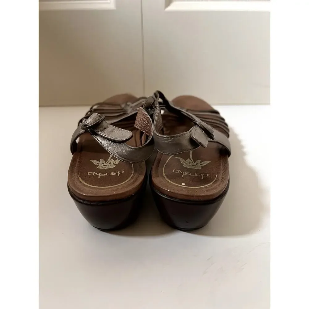 Dansko Fairy Grunge Wedge Sandals Size 8.5